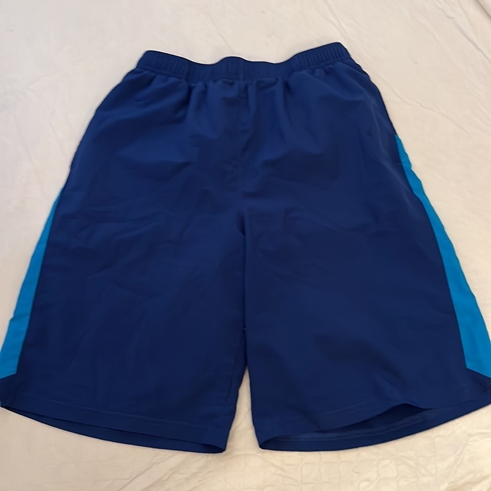 Under Armour blue colorblock lightweight athletic shorts